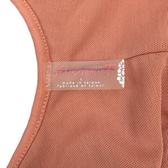 FREE PEOPLE Cut Out Sweetheart Neck Ruched Tank Top Size Large Nectar - Picture 4 of 6